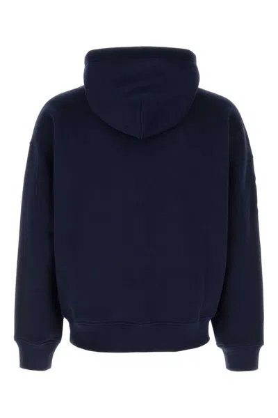 Polo Ralph Lauren Hooded Sweatshirt With Front Pocket And Ribbed Cuffs In Blue