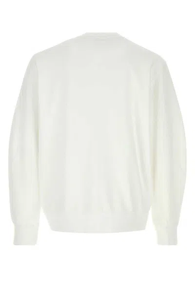 Givenchy White Couture Seam Sweatshirt With Embroidered Logo Men In White