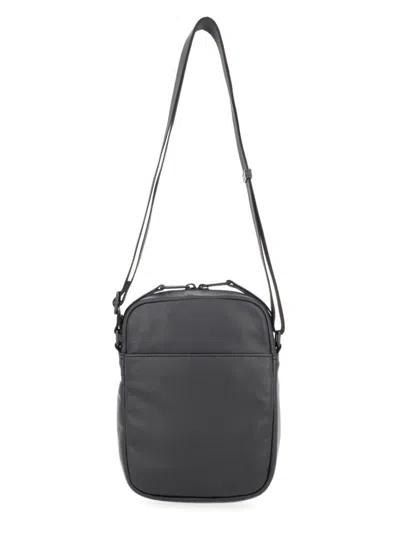 Diesel Black Ovine Leather Crossbody In Black