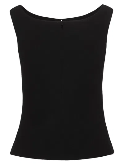 Magda Butrym Top With Flower Detail In Black