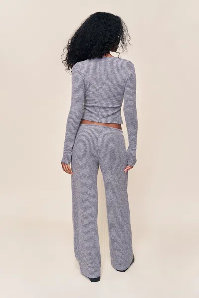 Danielle Guizio Ny Lana Relaxed Pant In Gray