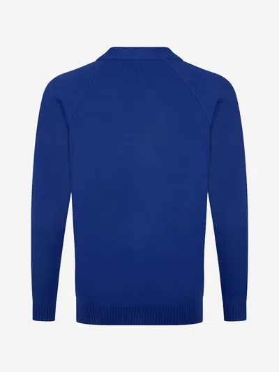 Zeco Schoolwear Zeco Kids School Knitted Cardigan In Blue