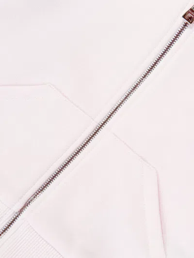 Balmain Baby Girls Logo Zip Up Top In Pink