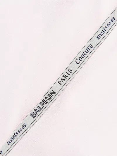 Balmain Baby Girls Logo Zip Up Top In Pink