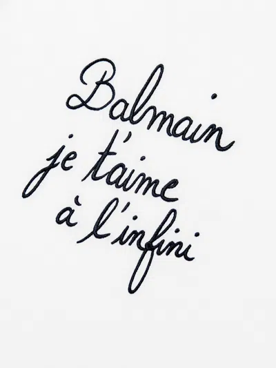 Balmain Boys Logo T-shirt In White