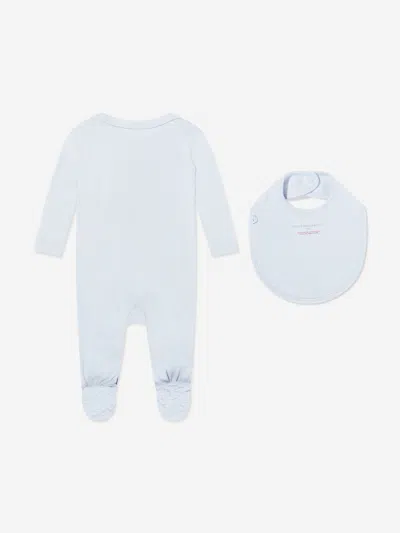 Stella Mccartney Baby Boys Jersey Babygrow Set In Blue