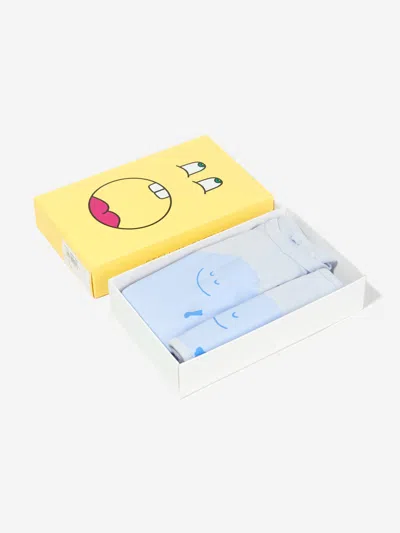 Stella Mccartney Baby Boys Jersey Babygrow Set In Blue