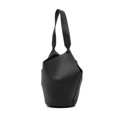 Khaite Lotus Chain Detailed Mini Tote Bag In Black