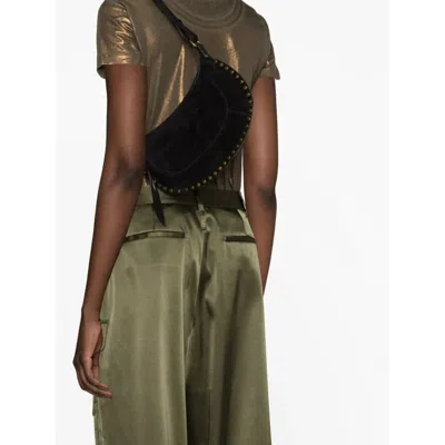 Isabel Marant Oskan Moon Zipped Medium Shoulder Bag
