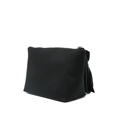 Givenchy Bow-detailed Logo Clutch Bag In Black