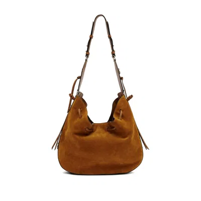 Isabel Marant Drawstring Bolton Shoulder Bag In Brown