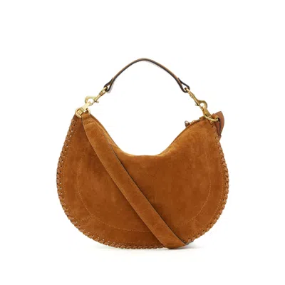 Isabel Marant Marant Oskan Zip Around Shoulder Bag With Soft Design In Brown