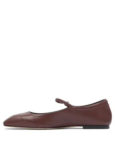 Aeyde "uma" Mary Jane Ballets Flat In Brown