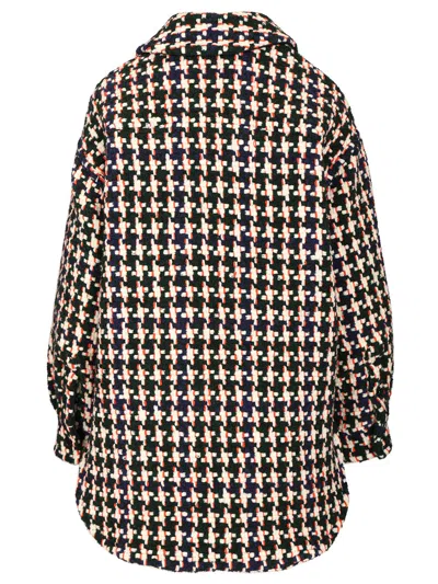 Loewe Multicolor Wool Blend Oversize Jacket In Multi