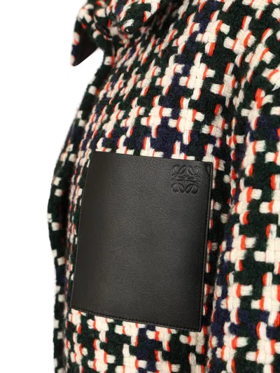 Loewe Multicolor Wool Blend Oversize Jacket In Multi