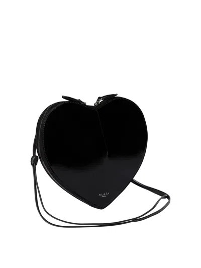 Alaïa "le Cœur" Crossbody Bag In Black