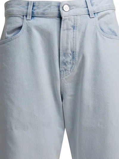 Alaïa Low Waist Rounded Jeans In Gray