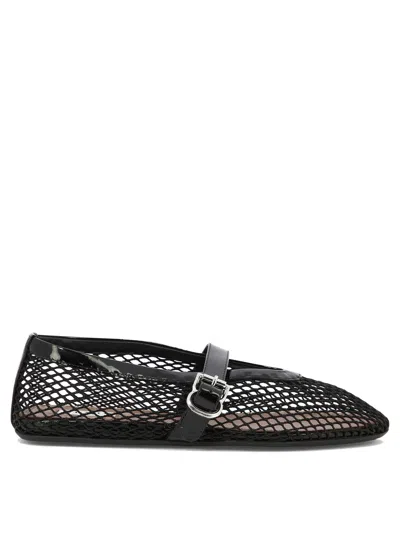 Alaïa Mesh Mary Jane Ballet Flats In Black
