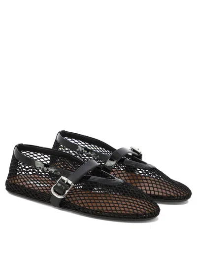 Alaïa Mesh Mary Jane Ballet Flats In Black
