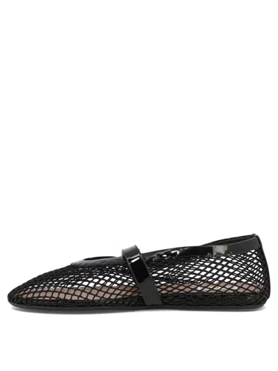 Alaïa Mesh Mary Jane Ballet Flats In Black