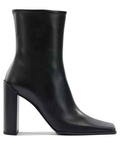 Alaïa Square 90mm Ankle Boots In Black