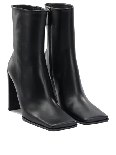 Alaïa Square 90mm Ankle Boots In Black