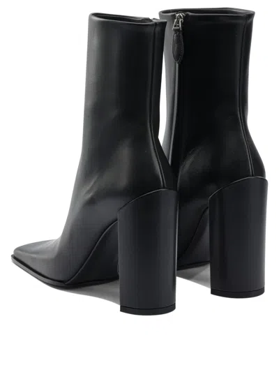 Alaïa Square 90mm Ankle Boots In Black