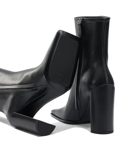 Alaïa Square 90mm Ankle Boots In Black