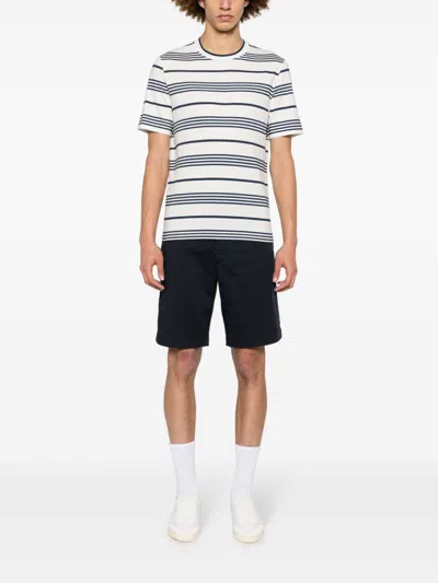 Brunello Cucinelli Men Cotton Bermuda Shorts In Black