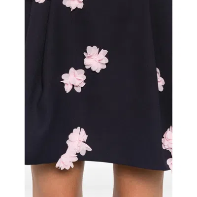 Stine Goya Ruffled Floral Mini Dress In Black