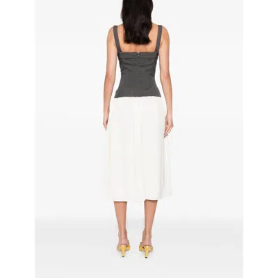 Stine Goya Square-neck Midi Dress In Multi