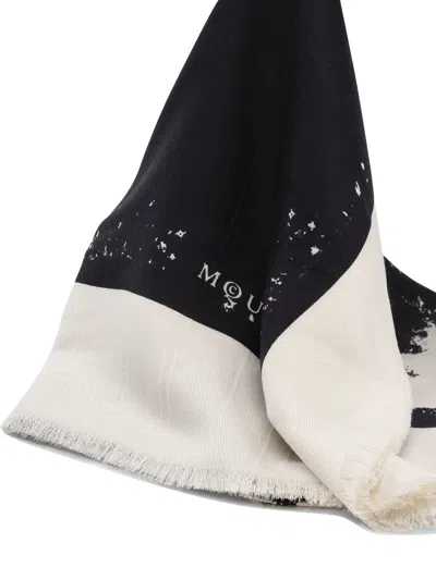 Alexander Mcqueen Alexander Mc Queen Scarf With Logo Mc Queen In Black