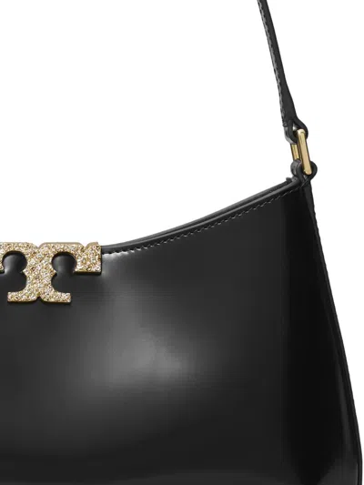 Tory Burch Eleanor Slim Leather Shoulder Bag In Black