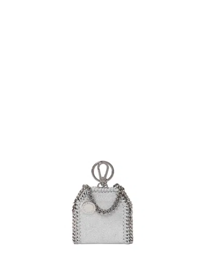 Stella Mccartney Falabella Airpods Case Keychain In Silver