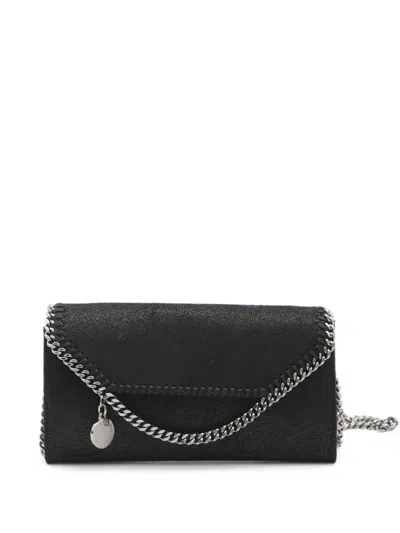 Stella Mccartney Falabella Continental Clutch Bag In Black