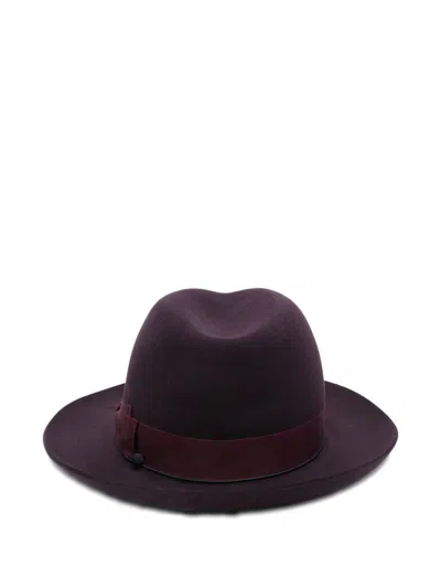 Borsalino Federico Wool And Cashmere Hat In Purple