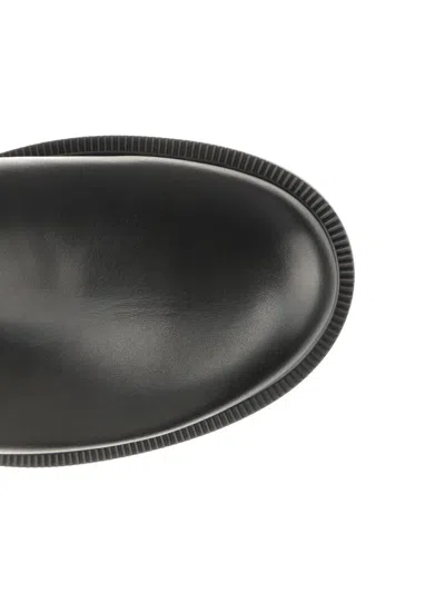 Fendi Chelsea Bootie With Ff Elastic Band Boots Black In Animal Print