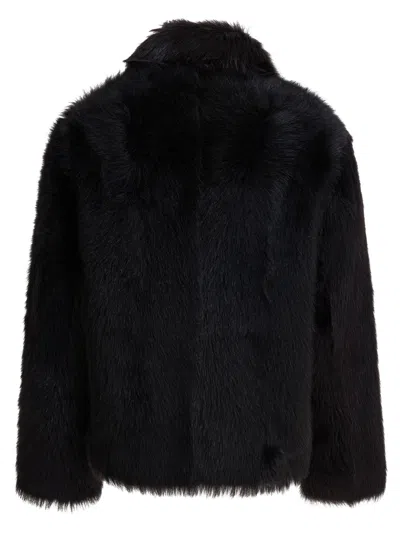 Semper Fur Coat Jackets And Coats Brown In Black