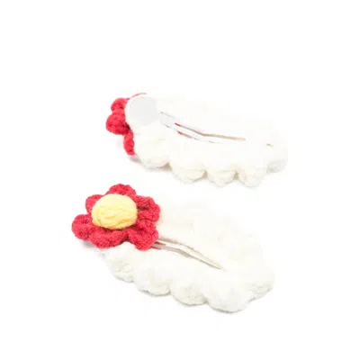 Stine Goya Hand-crocheted Hair Clip In White