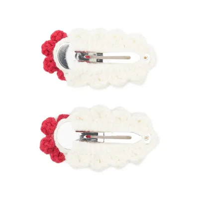 Stine Goya Hand-crocheted Hair Clip In White