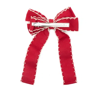 Stine Goya Scalloped-trim Bow Hair Clip