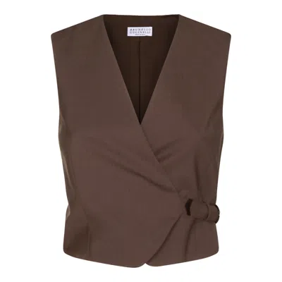 Brunello Cucinelli Jackets Caffe In Brown