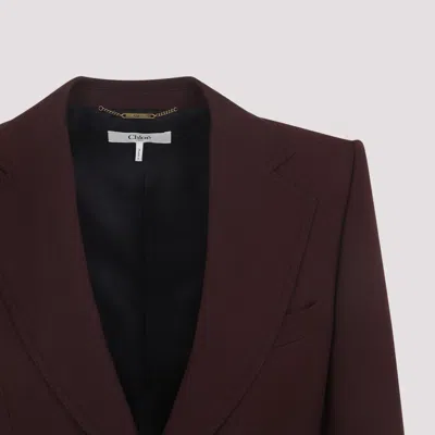 Chloé Dark Purple Wool Jacket