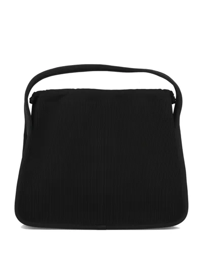 Alexander Wang Ryan Large Bag In Ribbed Knit In Black