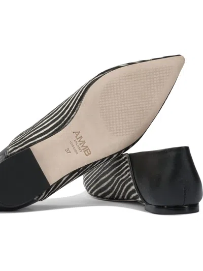 Ammb Milano "cavallino" Ballet Flats In Black