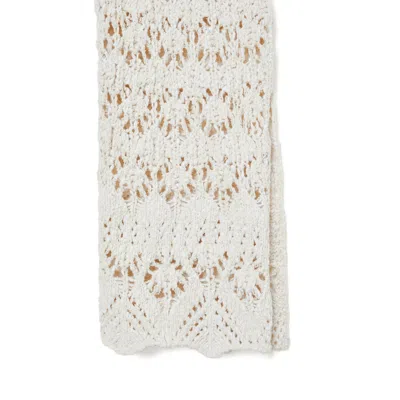 Alanui Lagoon Romance Cotton Trousers In Neutral