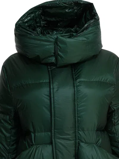 Sacai Quilted Nylon Down Jacket Jackets And Coats Green In Green
