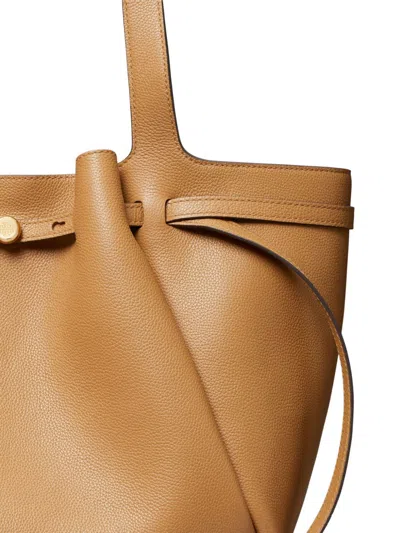 Tory Burch Romy Leather Tote Bag In Orange