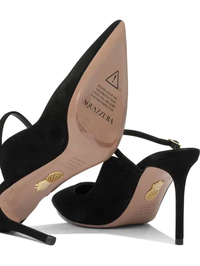 Aquazzura Mary Jane Mule With Heel 80mm In Black