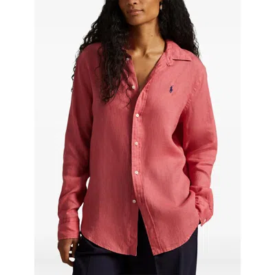 Ralph Lauren Shirts Red In Pink